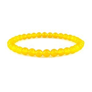 🔴 Bracelet - Golden Sun Yellow Jade 6mm.